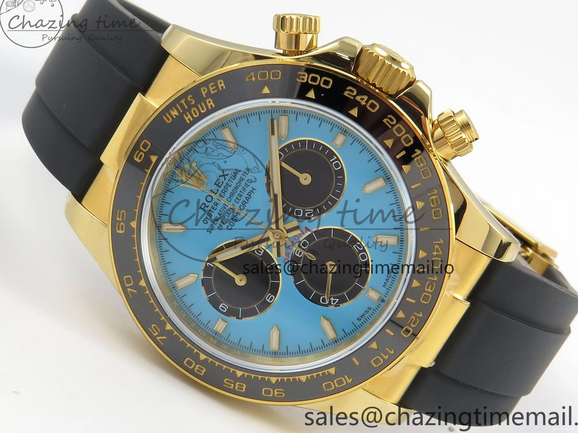 0408 Daytona 126518 QF 1:1 Best Edition Tiffany Turquoise Blue Dial Sticks Markers on Oysterflex Strap SH4131 V6（Gain Weight） Versatile 106